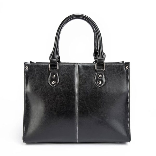 Vintage Vegan Leather Large Computer Laptop Messenger Bag