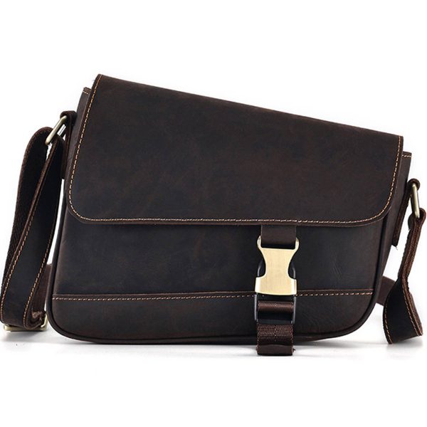 Genuine Leather Messenger Bag for Men