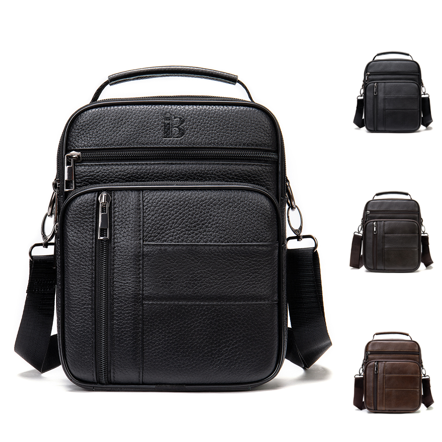 Genuine Leather Crossbody Bags for Men
