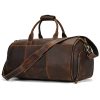 Genuine Leather Weekender Garment Duffle Bag
