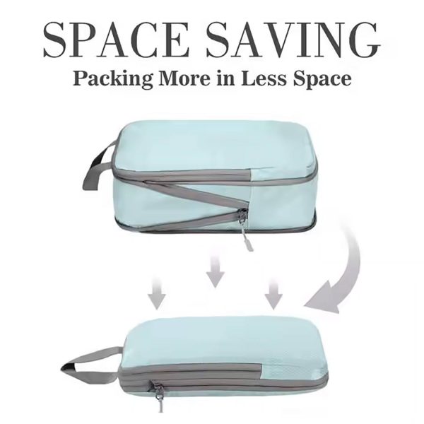 4-Piece Set of Packing Cubes Compression Bags