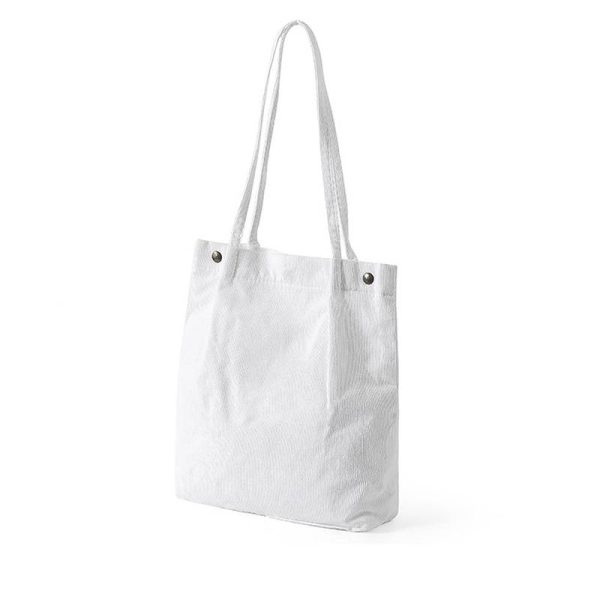 Portable Corduroy Tote Bag