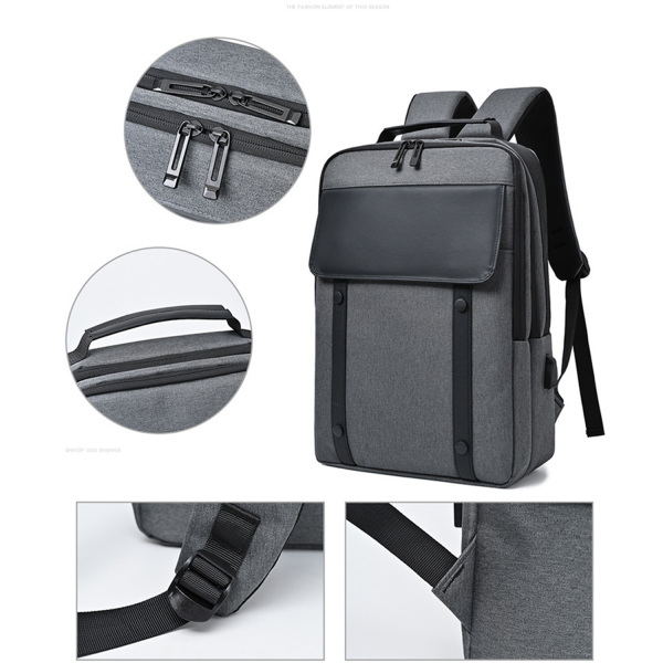 Nylon Water-Resistant Casual Backpack