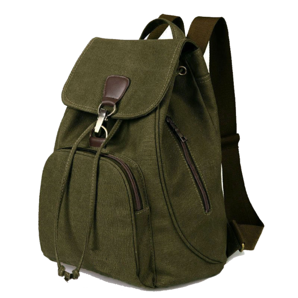 Anti-theft Canvas Backpacks Small Casual Daypack