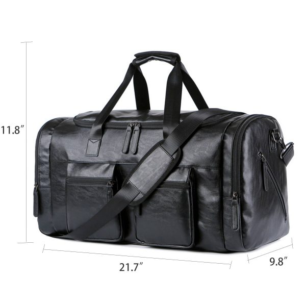 Pu Briefcase Men's Luggage Oversize Travel Duffel Bag