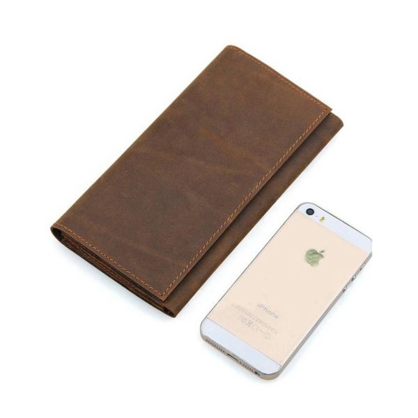 Leather Theftproof Messenger Wallet