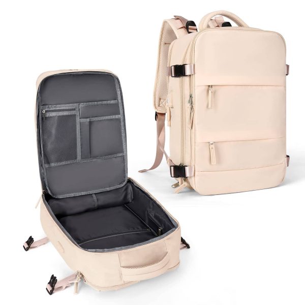 Nylon Travel Laptop Backpack with USB Charging Port