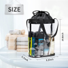 Clear Waterproof Cosmetic Cylinder bucket Drawstring Bag