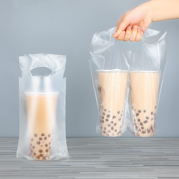 100pcs Plastic Drink Bags Cup Holder