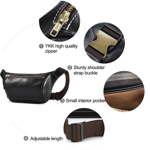 Genuine Leather Sling Bag for Men