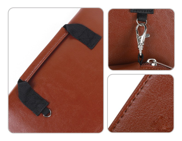 Waterproof Anti-scratch Leather Sleeve with Pouch