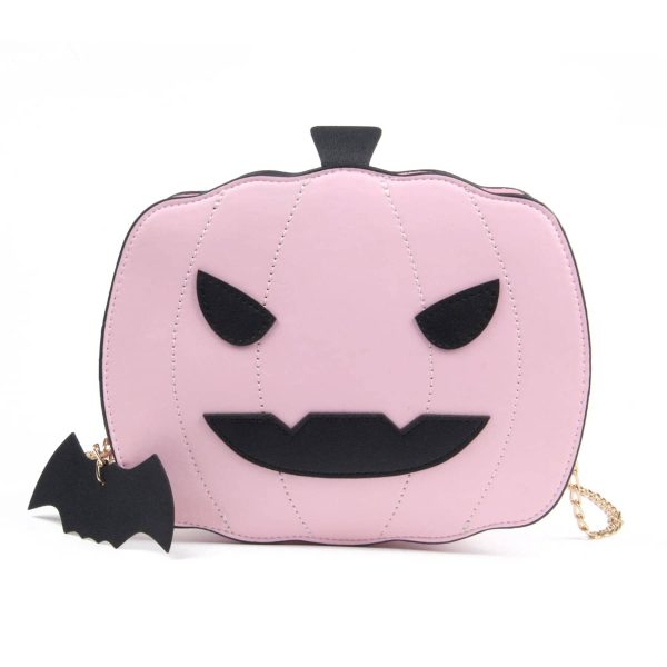 PU leather Pumpkin Purse cross-body bag for halloween