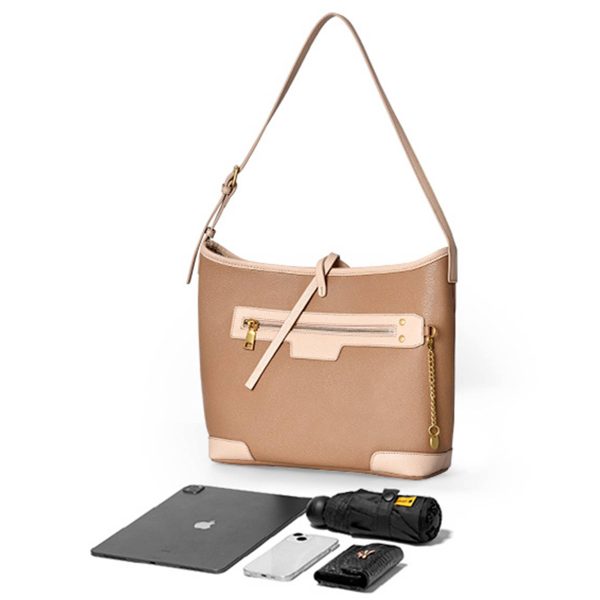Crossbody PU Leather Tote Bag for Women