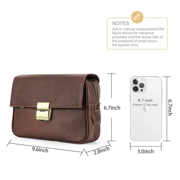 Genuine Leather High end anti-theft Combination lock bag