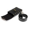 PU retro women's outdoor diagonal sports mini waist bag