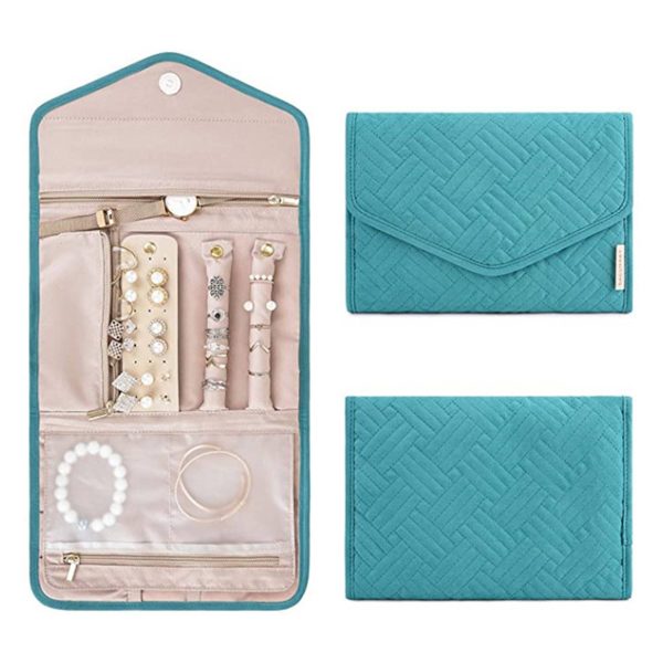 Travel Jewelry Organizer Roll Foldable Case
