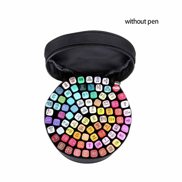Large-capacity cylindrical storage stationery bag