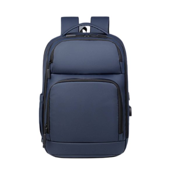 Nylon Large Capacity Travel Backpack With Usb Charging Port