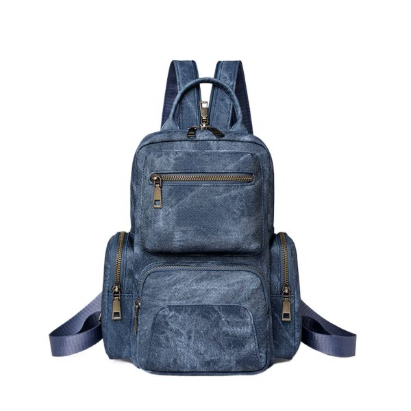 PU Leather Convertible Crossbody Backpack