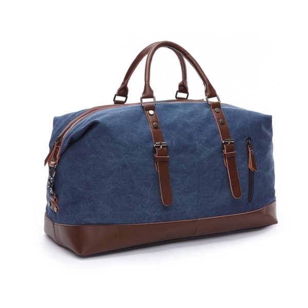Large capacity canvas travel duffel bag