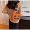 Whimsical Halloween Pumpkin Crossbody Bag