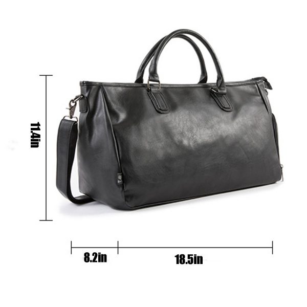 PU Leather Travel Duffle Weekender Bag