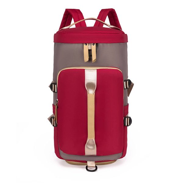 Sports Duffle Backpack with Shoe Compartment for Women