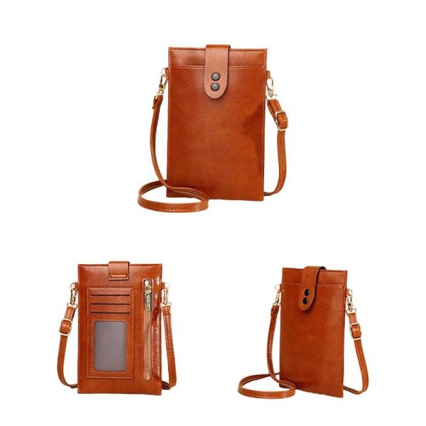 Women's Soft PU Leather Wallet Crossbody Bag Phone Purse