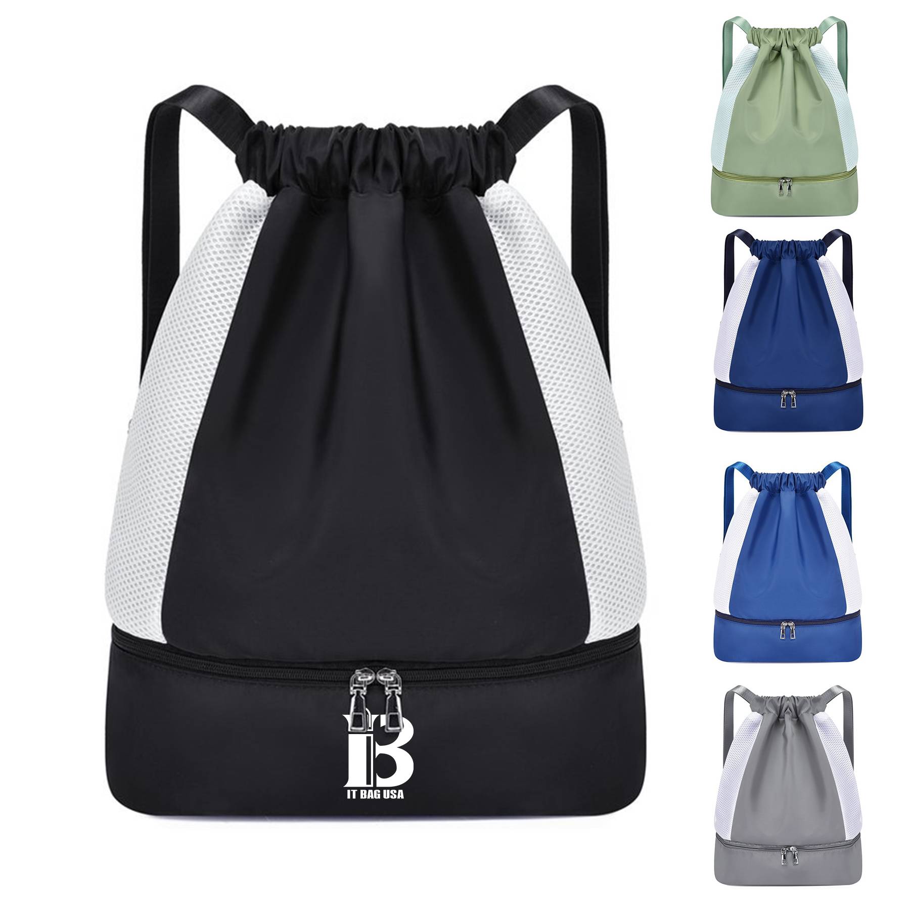 Nylon Waterproof Drawstring Backpack