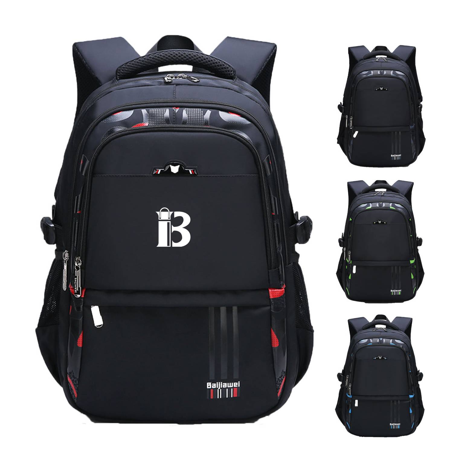 Nylon Schoolbag Students Backpack