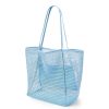 Polyester Casual Beach Mesh Tote Bag