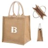 Customizable Blank Burlap Tote bag