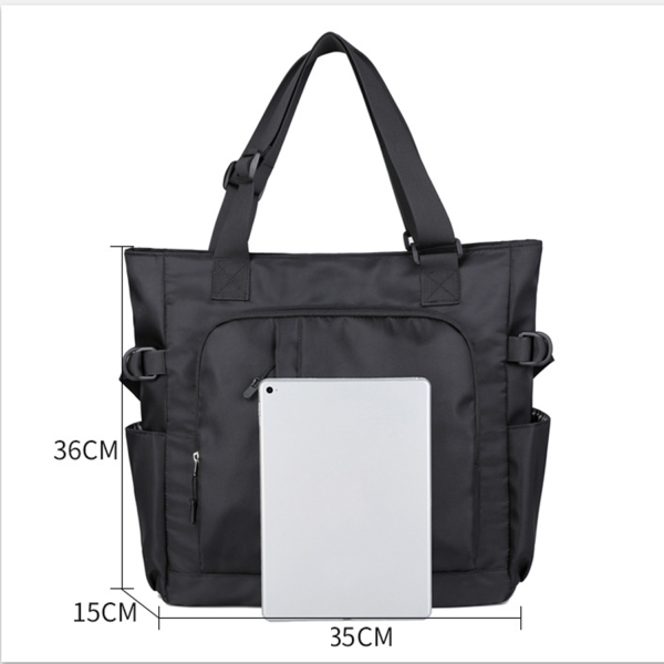 Multi Pocket Shopper Shoulder Bag