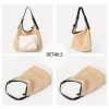 Straw summer large capacity shoulder tote bag