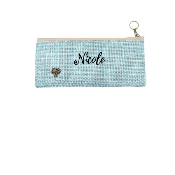 Classic Design Linen Pencil Case