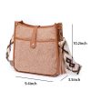 PU Leather Plush Crossbody Bags Fit for Women in Winter