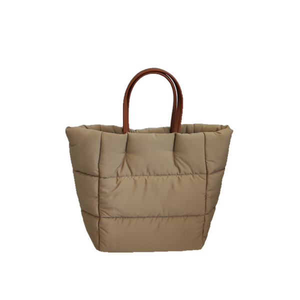 Diamond-Shaped Casual Large-Capacity Down Tote Bag