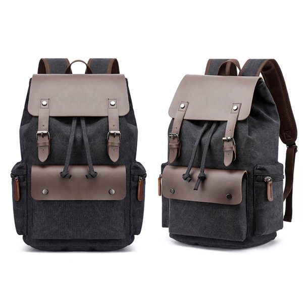 Men‘s Canvas Vintage travel Laptop Backpack