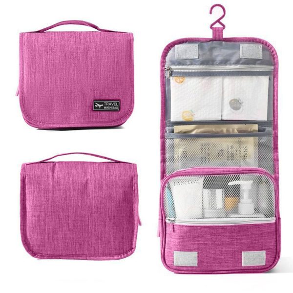 Polyester Waterproof Hanging Toiletry Bags
