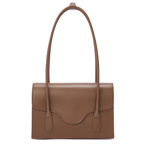 Genuine Leather Classic Underarm Tote Bag for Women