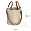 Genuine Leather Bucket HandBag Tote Bag For Women