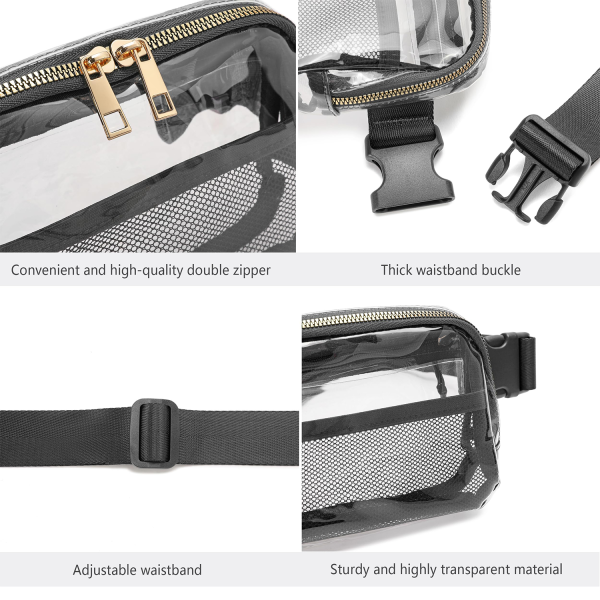 Clear Crossbody Waist Bag for Sports