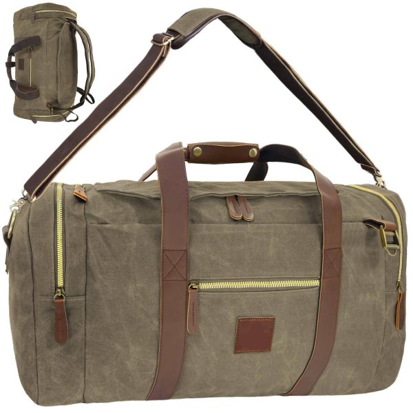Large Capacity Canvs Backpack Duffel Bag For Travel