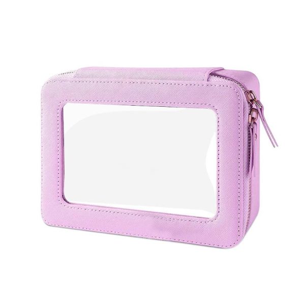 Clear and Waterproof Portable Travel Makeup Bag