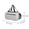 Solid color travel sports and fitness bag