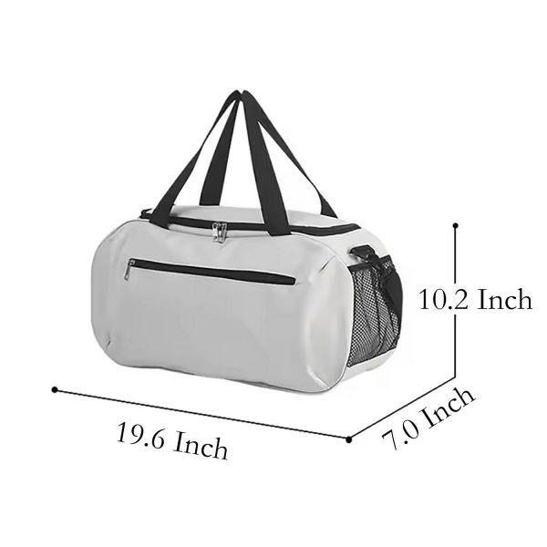 Solid color travel sports and fitness bag