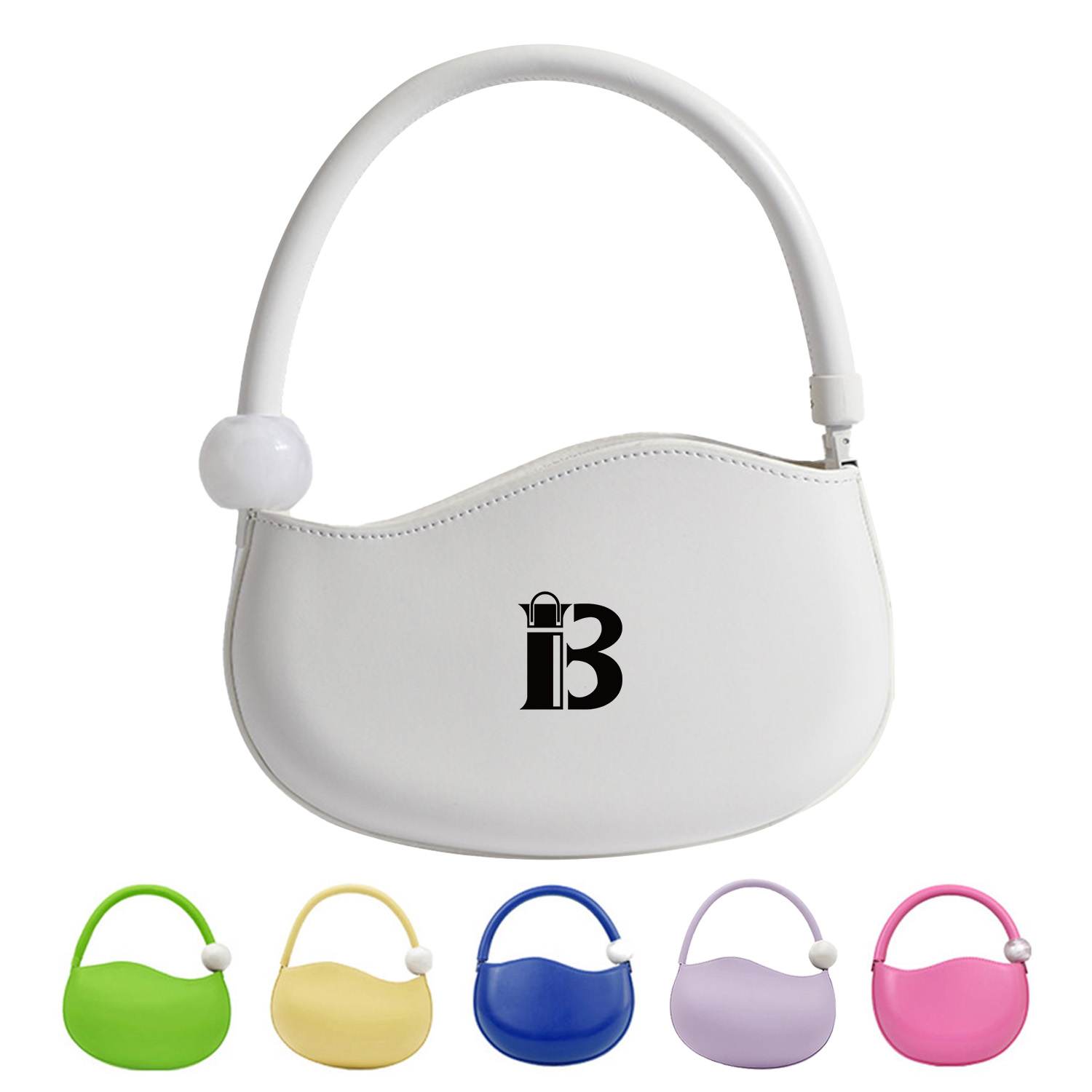 PU Leather Pea Shaped Handbag For Women