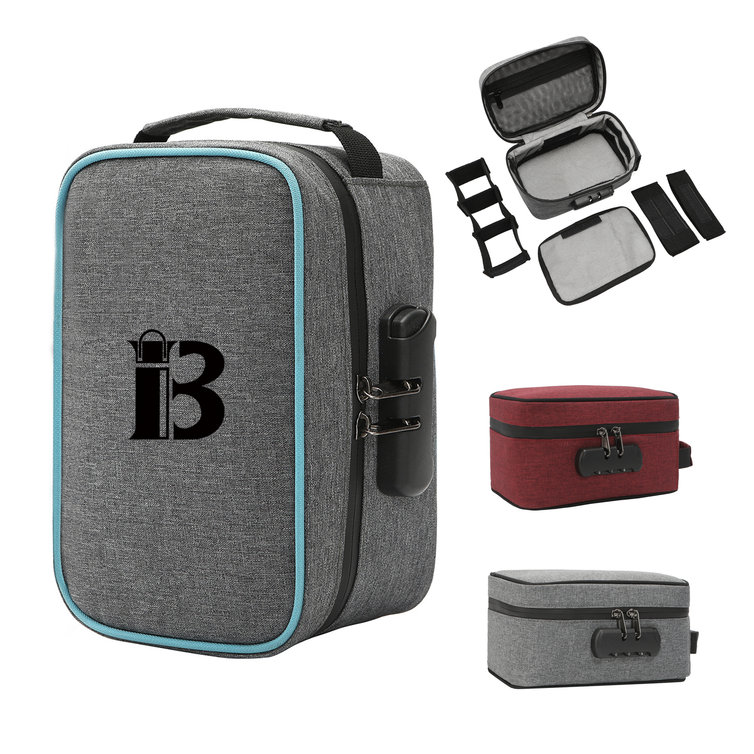 Smell Proof Storage Bag Handbag WIth Combination Lock