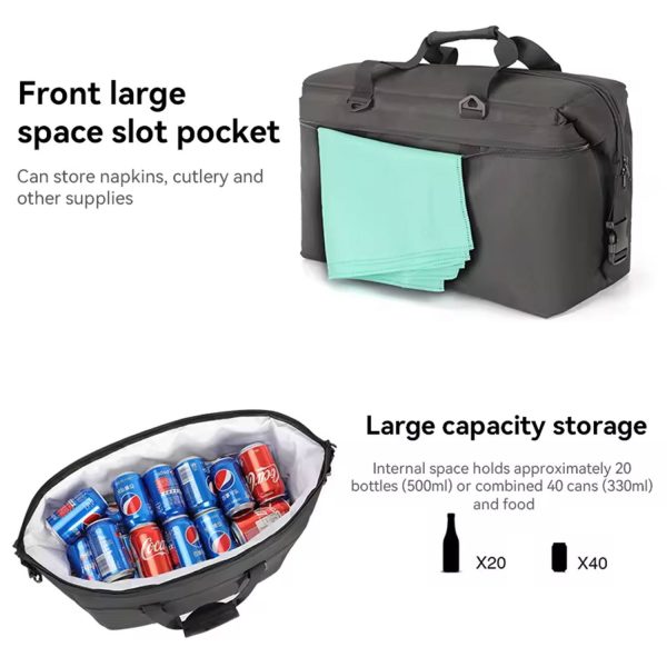 Outdoor portable cooler waterproof insulated bag