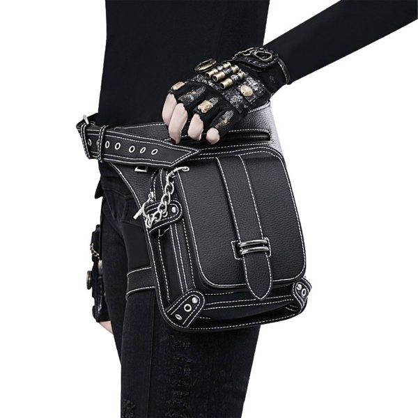 PU Steampunk vintage belt bag fanny pack